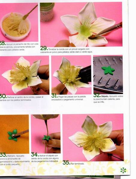 Cómo hacer flores de foamiran