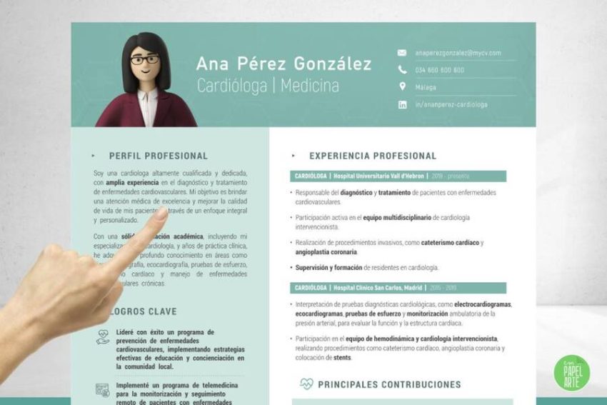 Cómo redactar el CV de un médico?