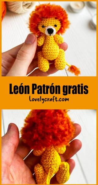 Cómo hacer un amigurumi león a ganchillo?