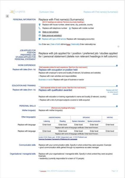 Cómo especificar la formación en un CV?