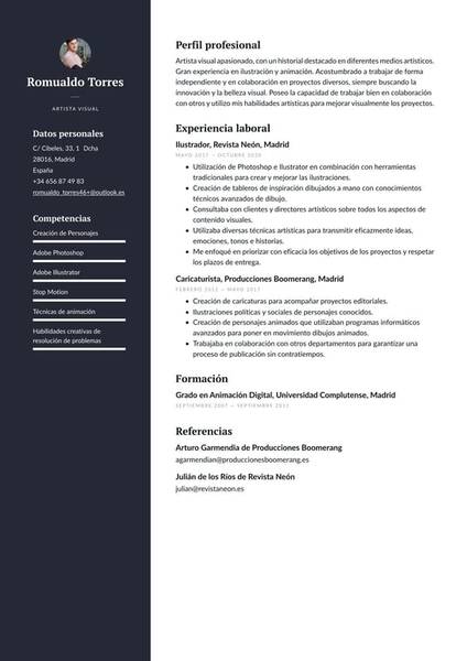 Curriculum vitae de un diseñador gráfico: estructura y normas de redacción