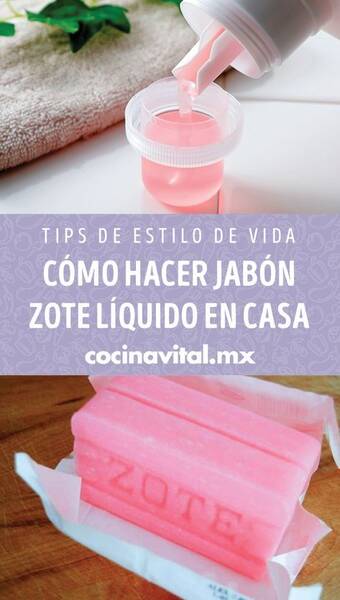Cómo hacer jabón líquido en casa?